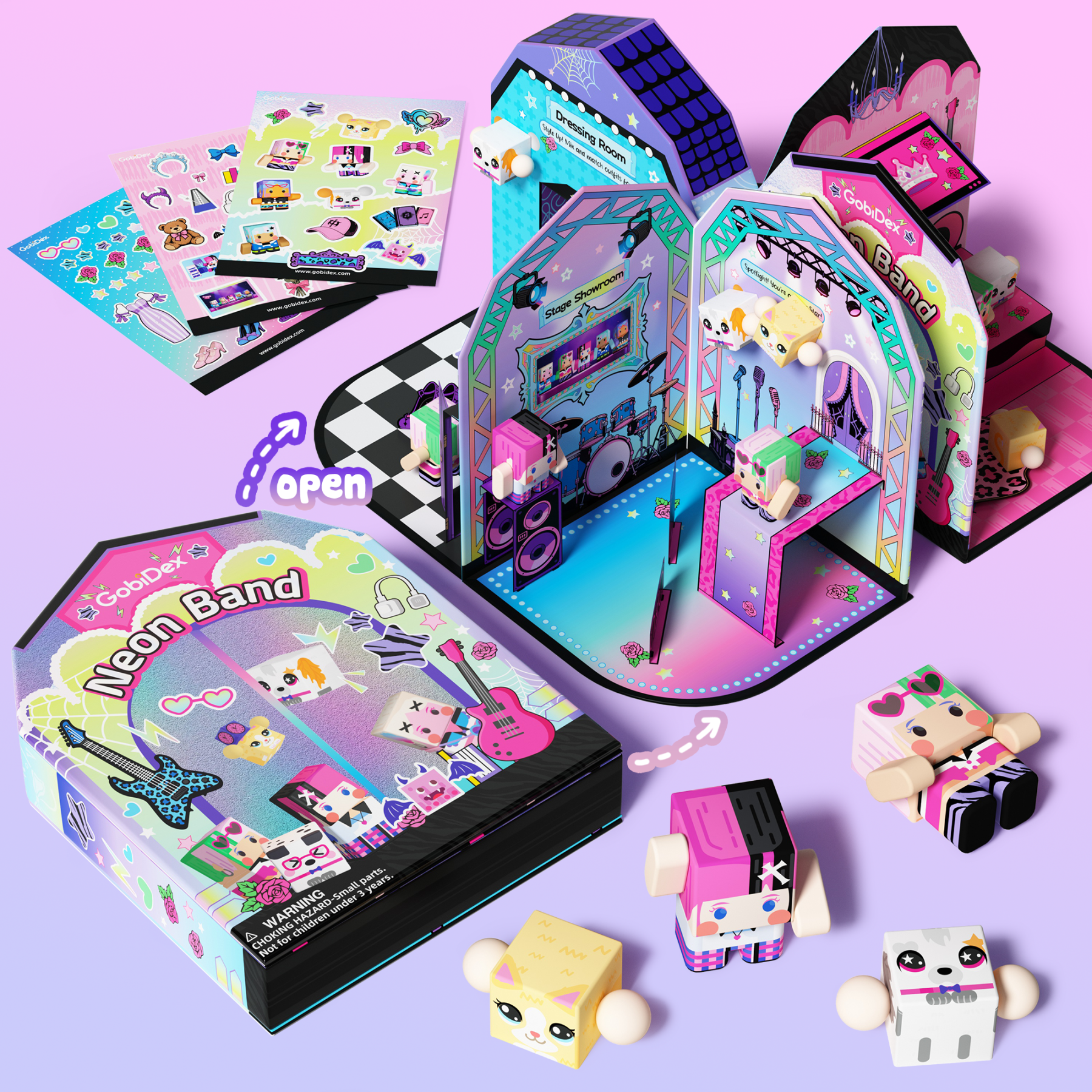 GobiDex Dollhouse Playset (Neon Band)