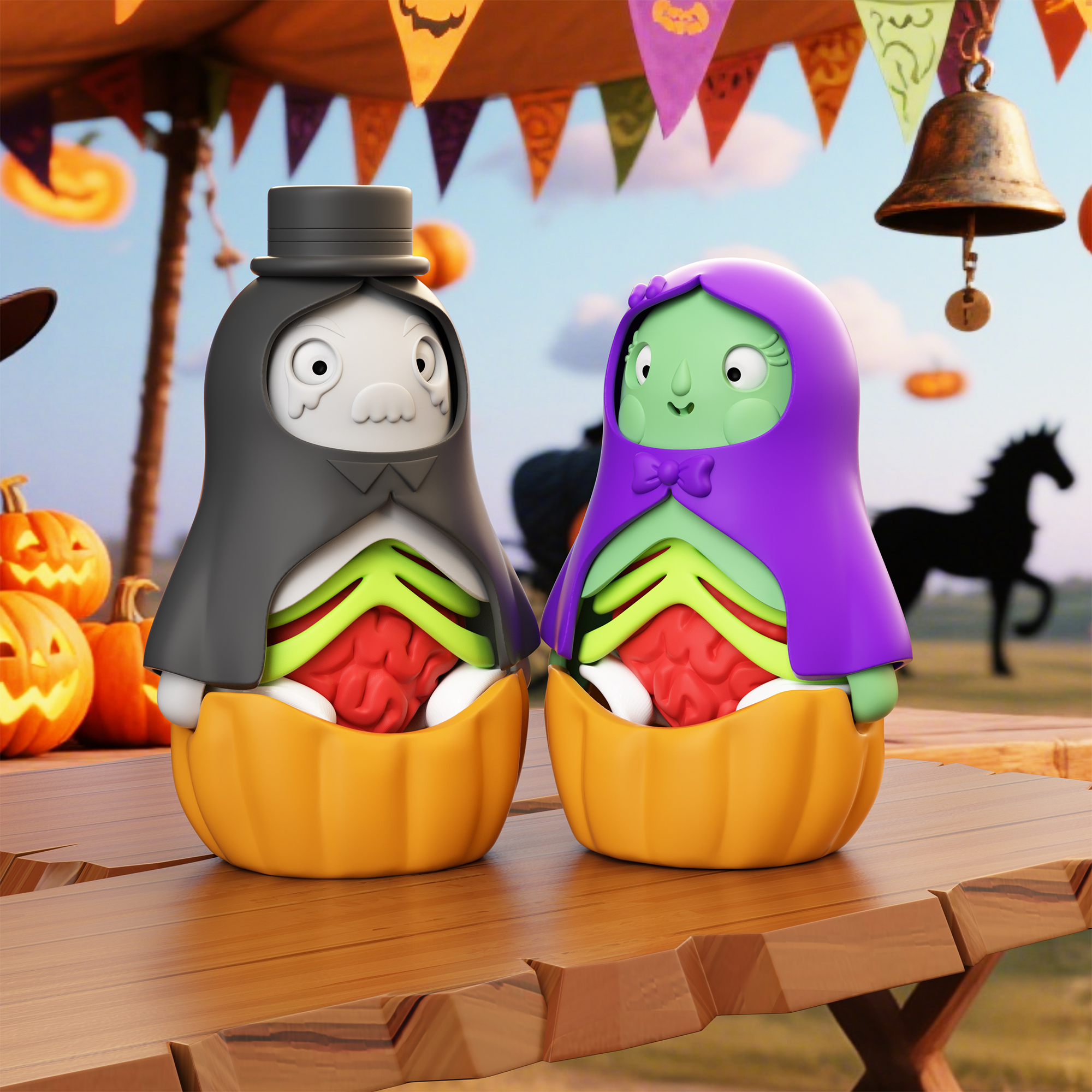 Nesting Doll Toys (Godfather & Witch)