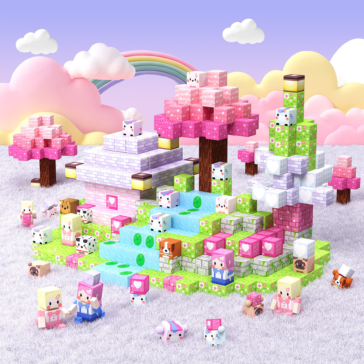 GobiDex Magnetic Building Cubes (Unicorn)