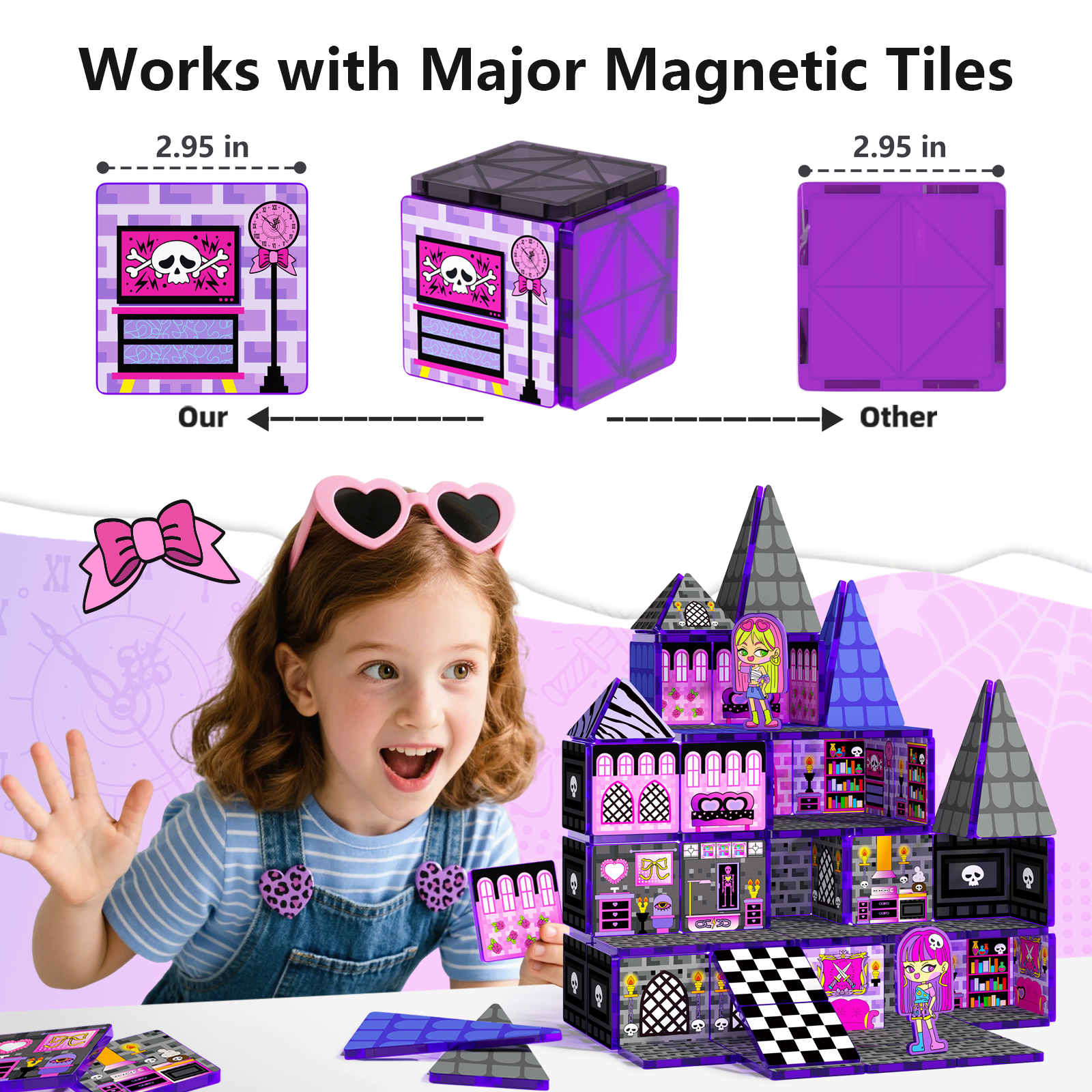 GobiDex Magnetic Tiles (Monster Girls Doll House)