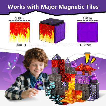 GobiDex Magnetic Tiles (Dinosaur)