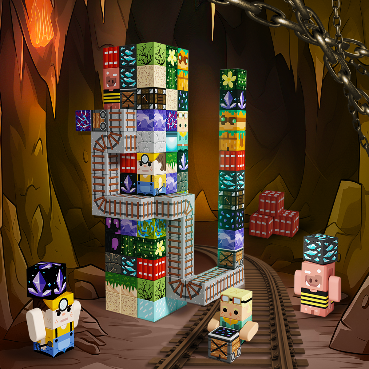 GobiDex Magnetic Building Cubes Mini (Gemfire Hollow)