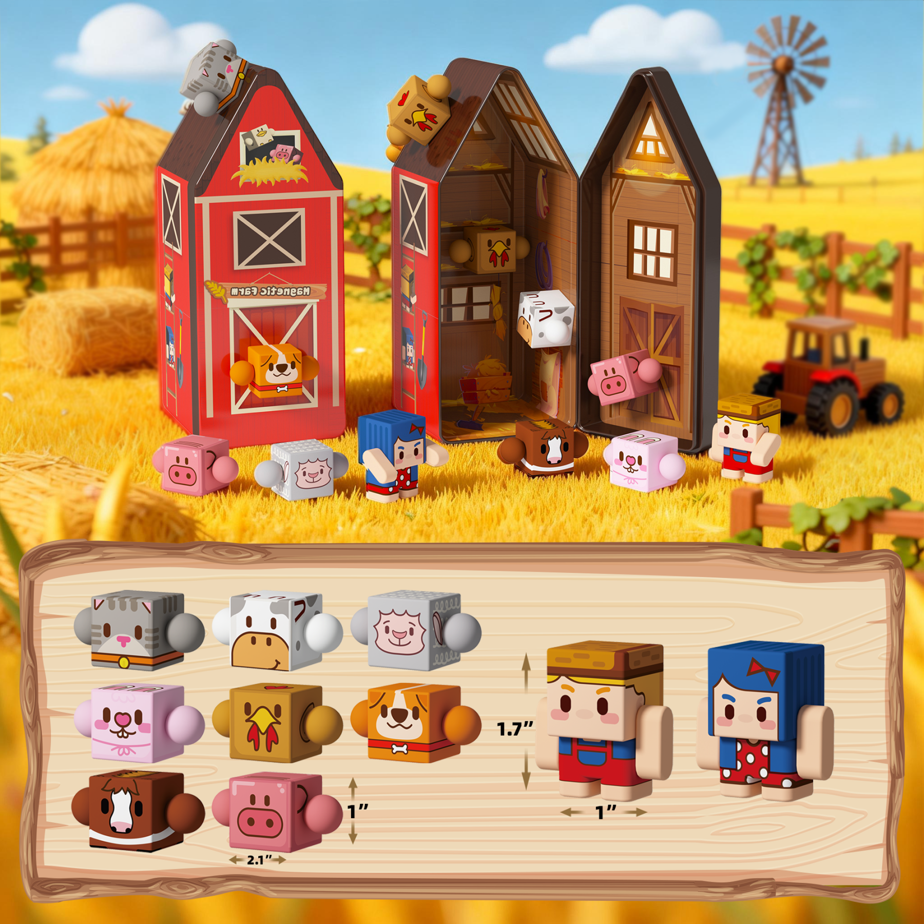 GobiDex Magnetic Figures Set (Farm)