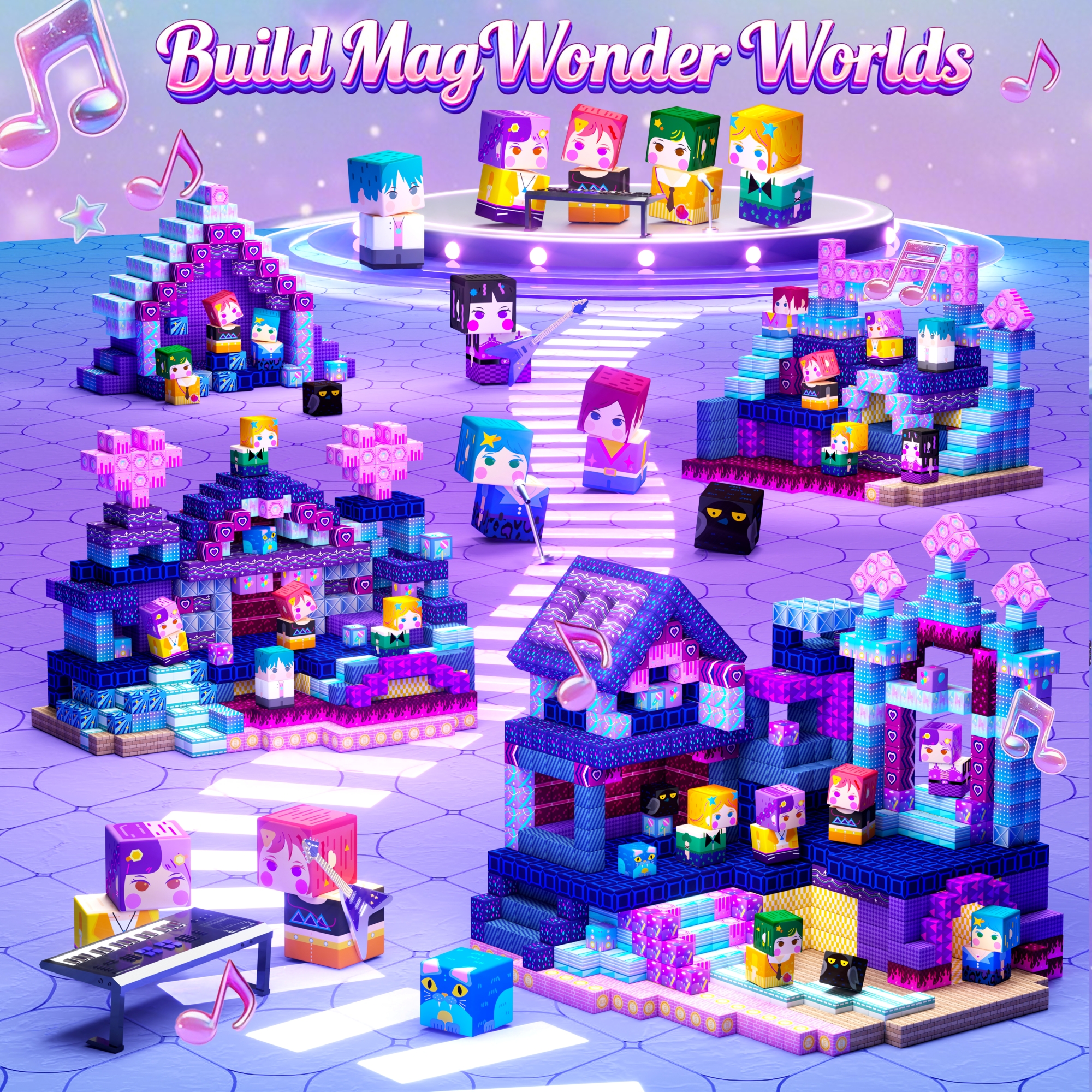 GobiDex Magnetic Building Cubes Mini