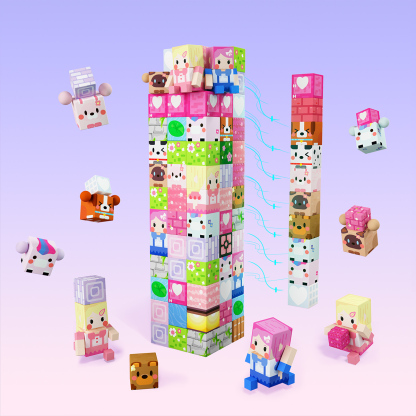 GobiDex Magnetic Building Cubes (Unicorn)