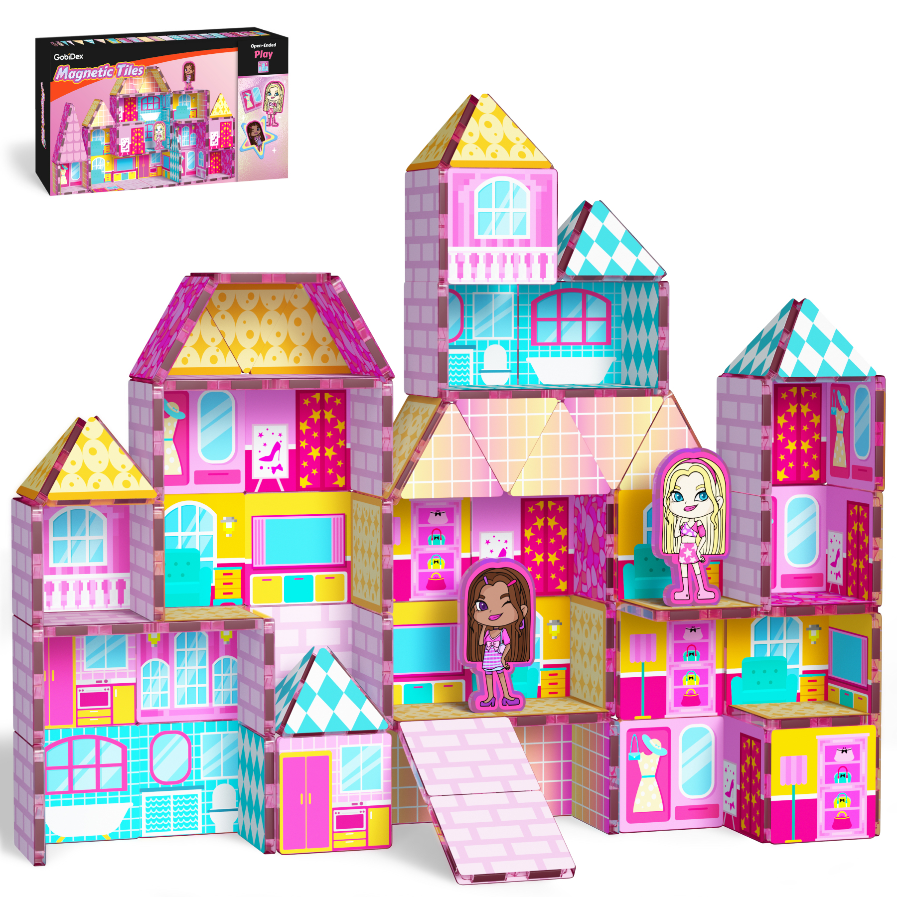 GobiDex Magnetic Tiles (Doll House)