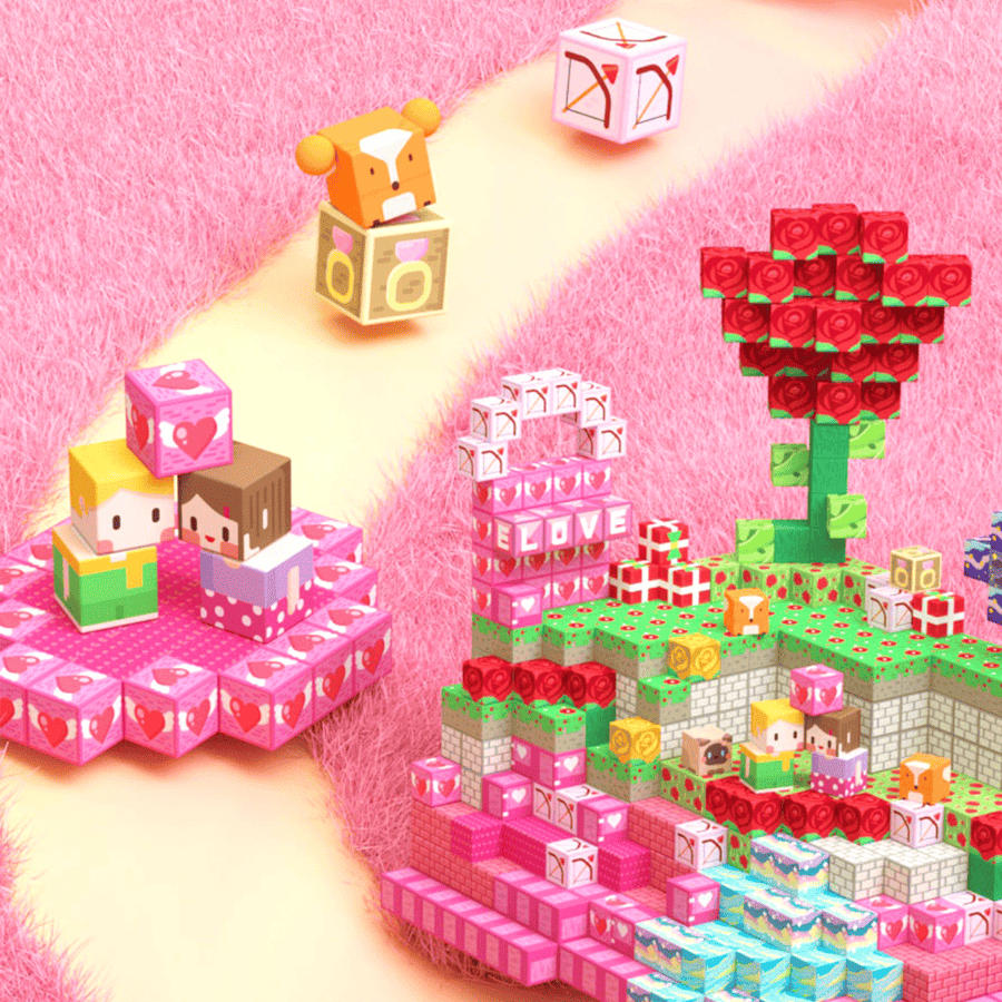GobiDex Magnetic Building Cubes (Heartsblock)