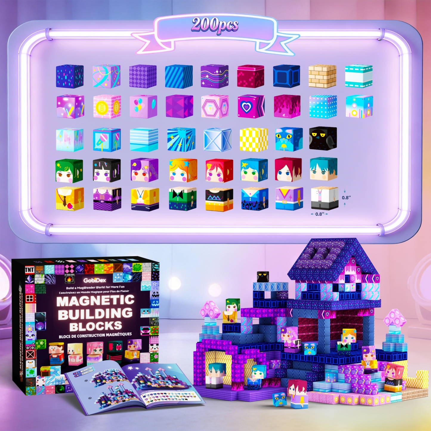 GobiDex Magnetic Building Cubes Mini