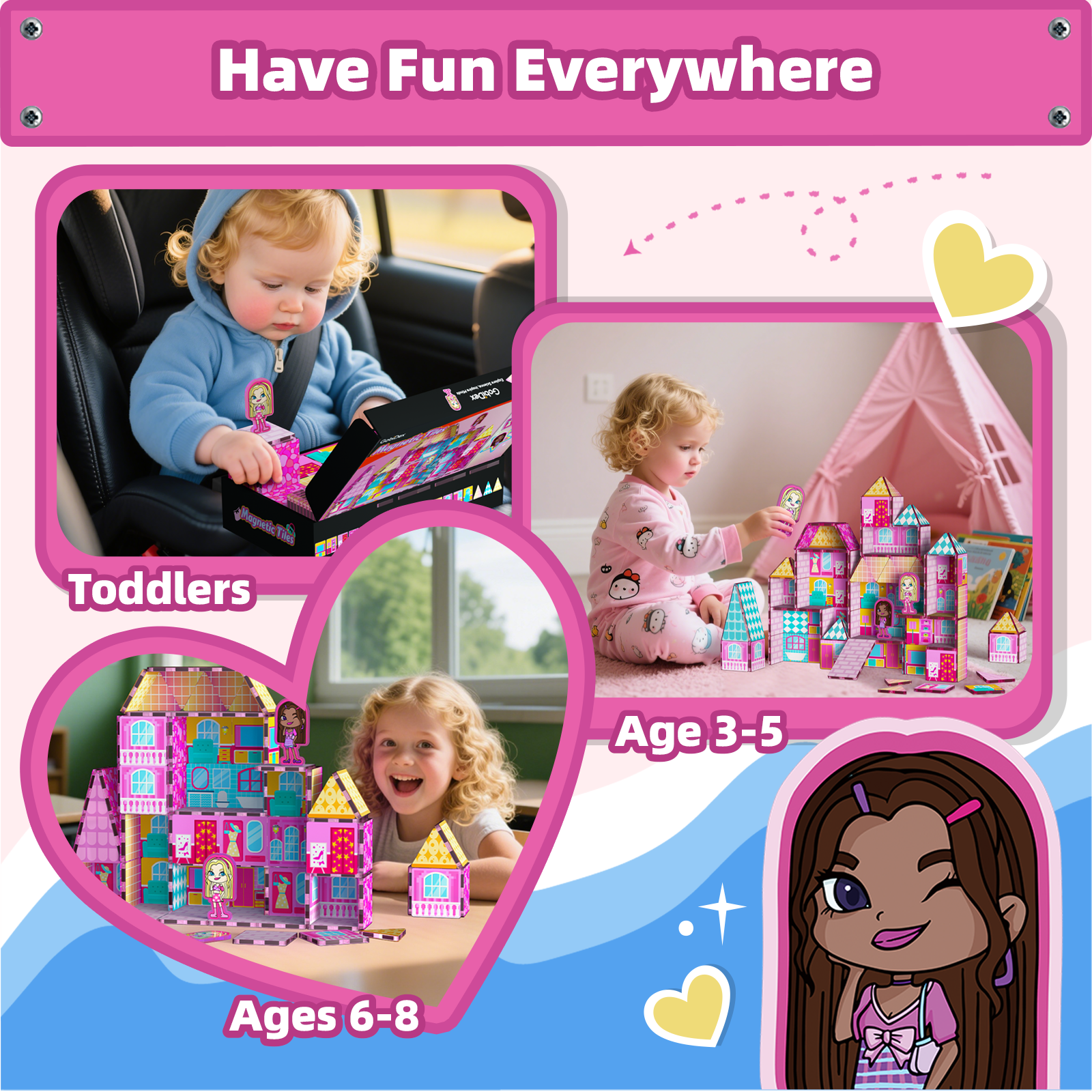GobiDex Magnetic Tiles (Doll House)