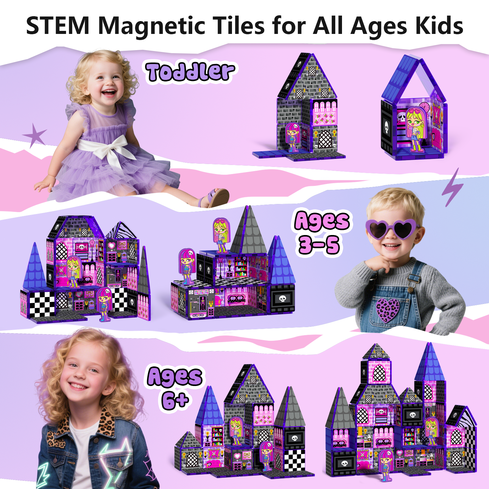 GobiDex Magnetic Tiles (Monster Girls Doll House)