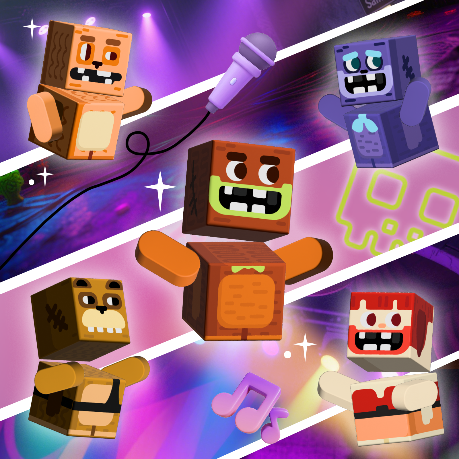 GobiDex Magnetic Building Cubes Mini (Midnight Madness)