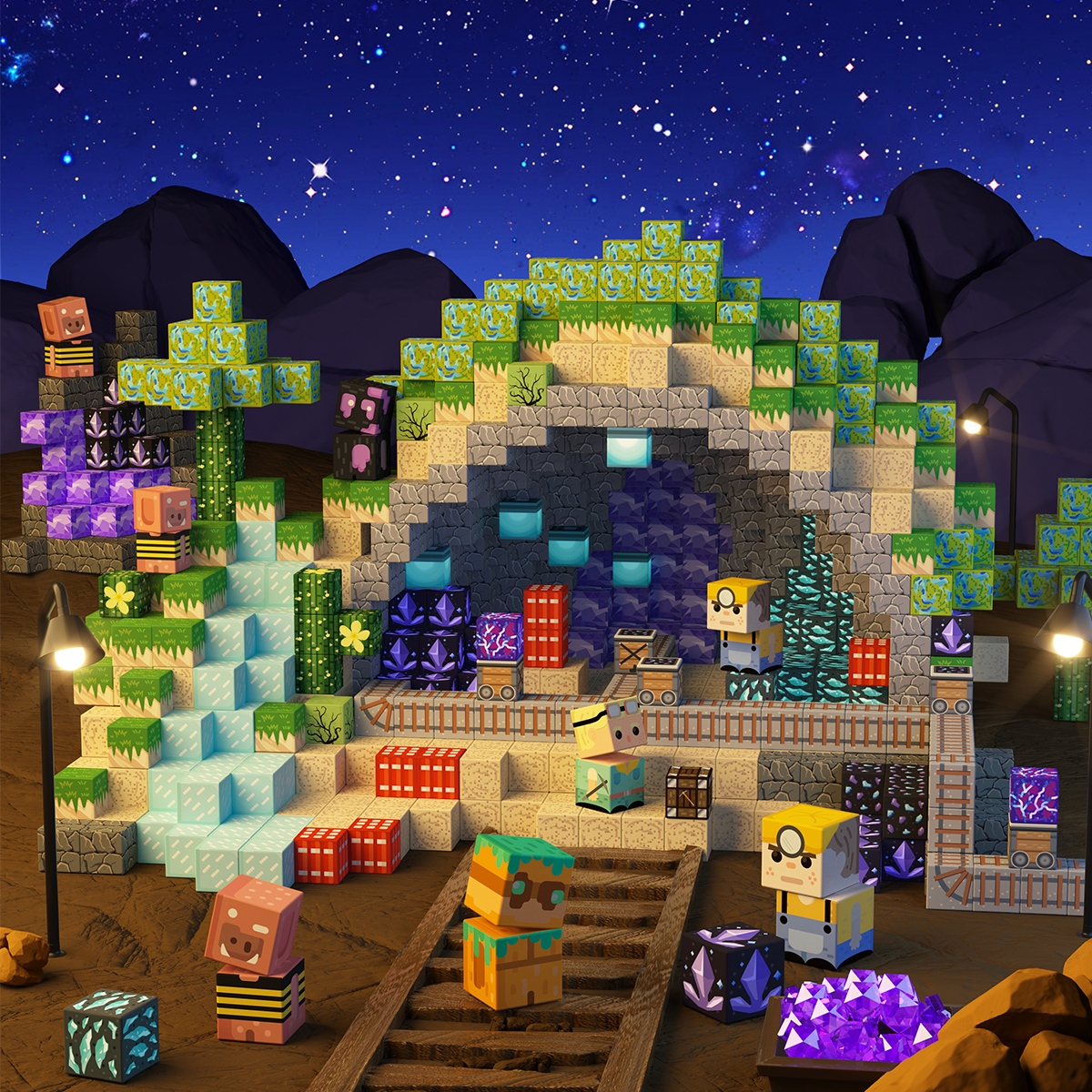 GobiDex Magnetic Building Cubes Mini (Gemfire Hollow)