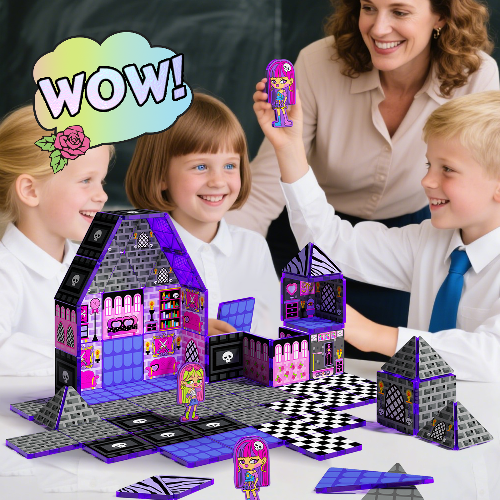 GobiDex Magnetic Tiles (Monster Girls Doll House)