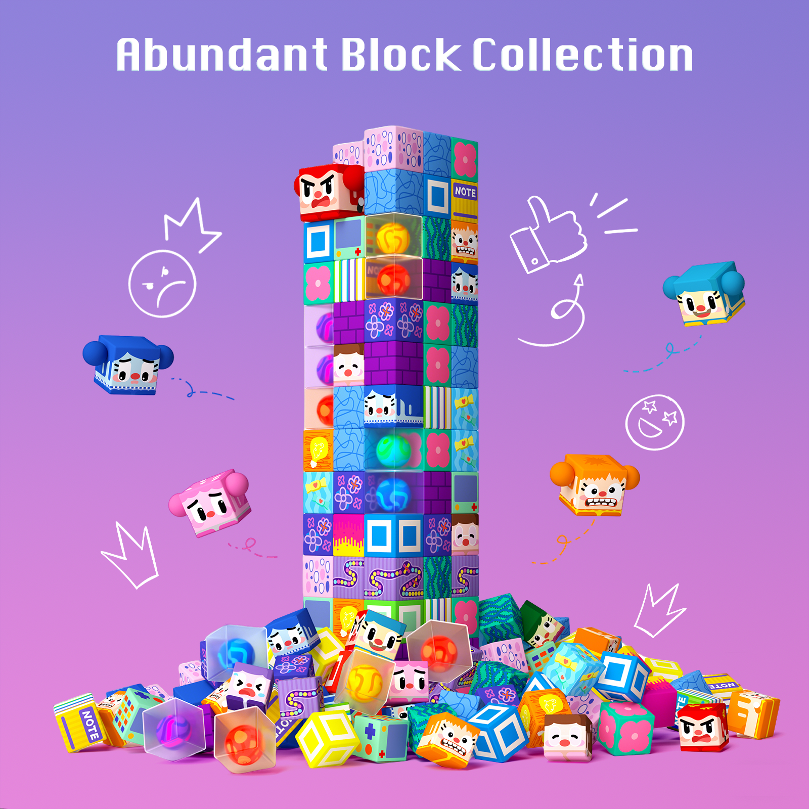 GobiDex Magnetic Building Cubes (Mood Matrix)