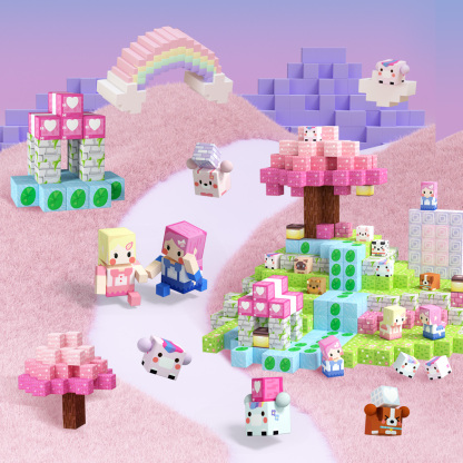 GobiDex Magnetic Building Cubes (Unicorn)