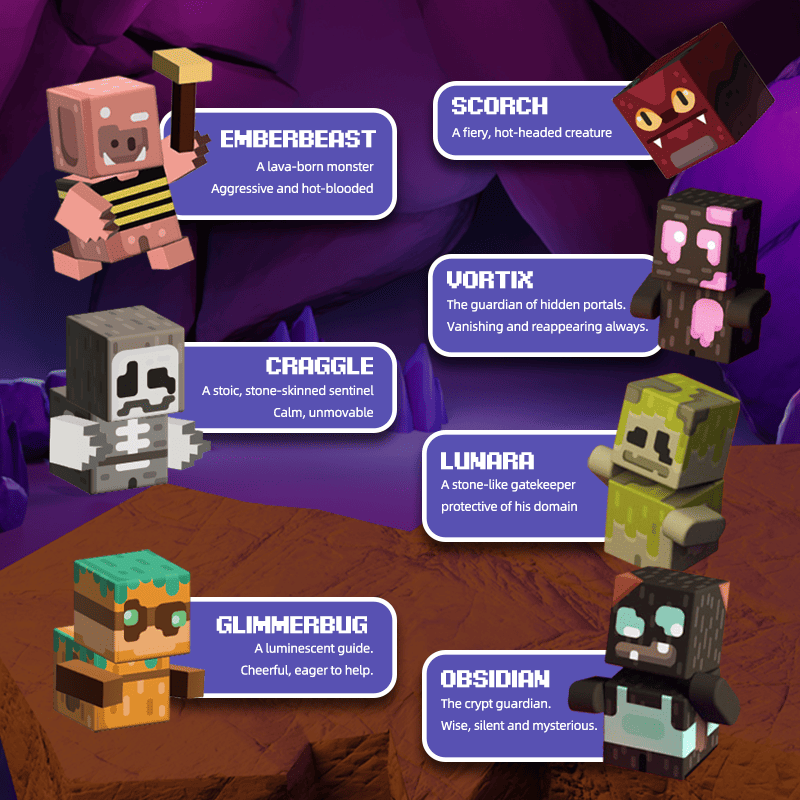 GobiDex Magnetic Building Cubes (Shadow Crypt)