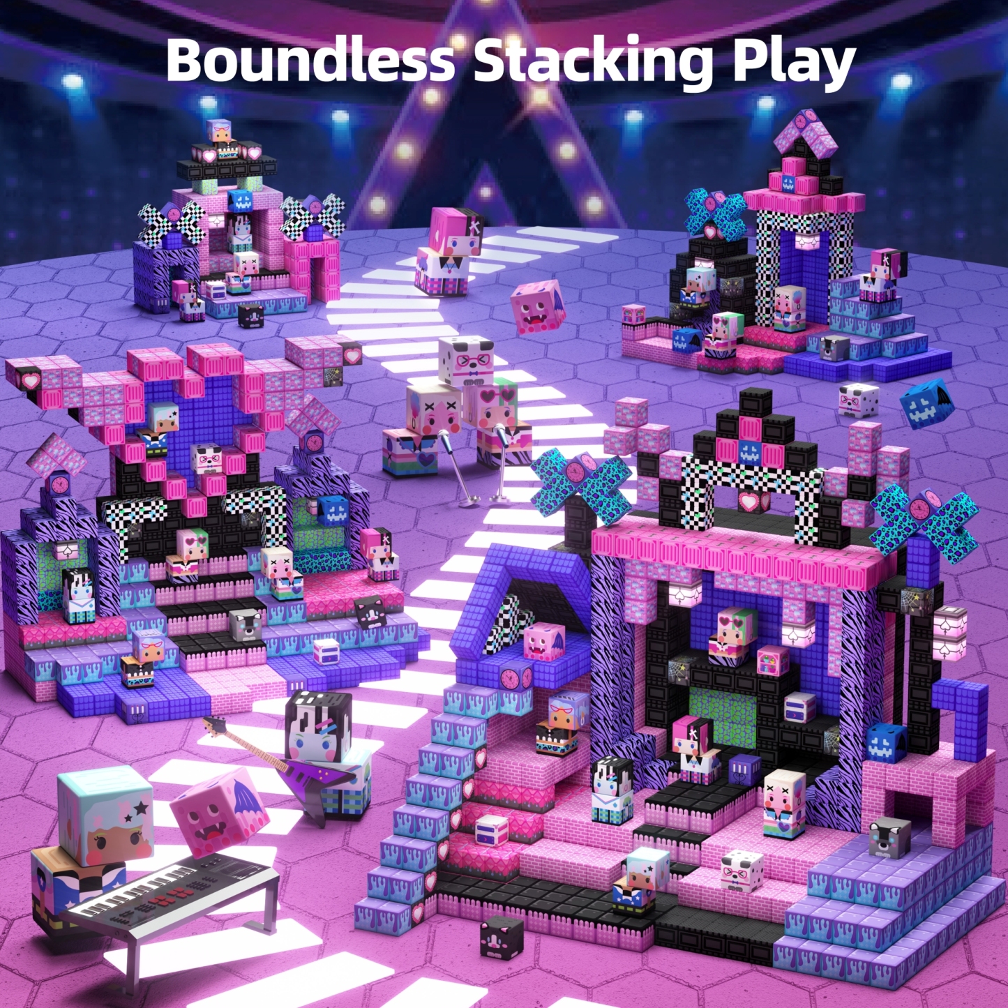 GobiDex Magnetic Building Cubes Mini (Band Stage)