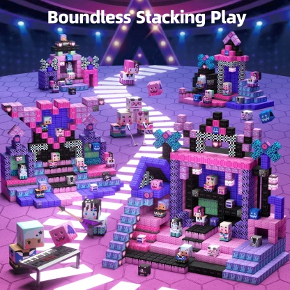 GobiDex Magnetic Building Cubes Mini (Band Stage)