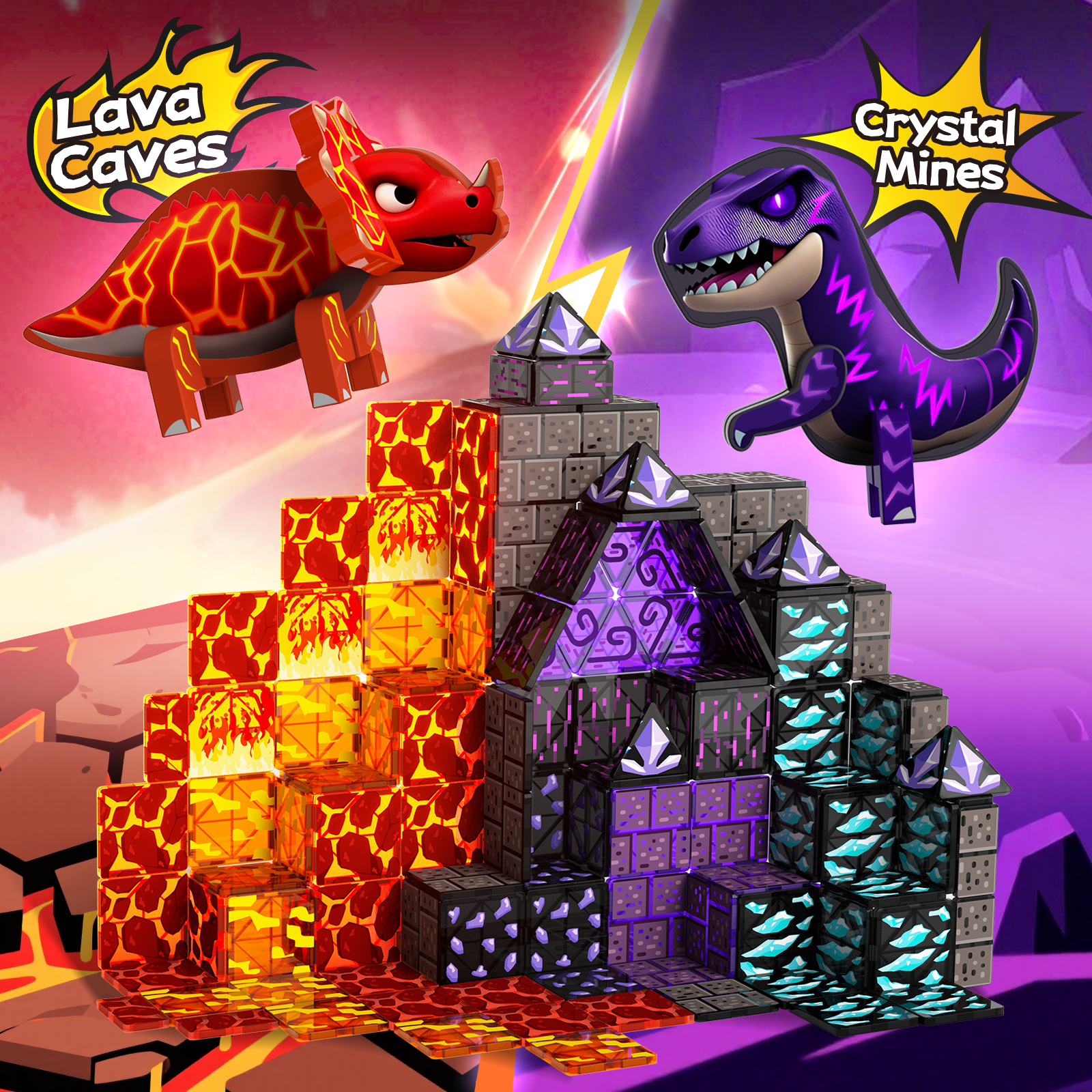 GobiDex Magnetic Tiles (Dinosaur)