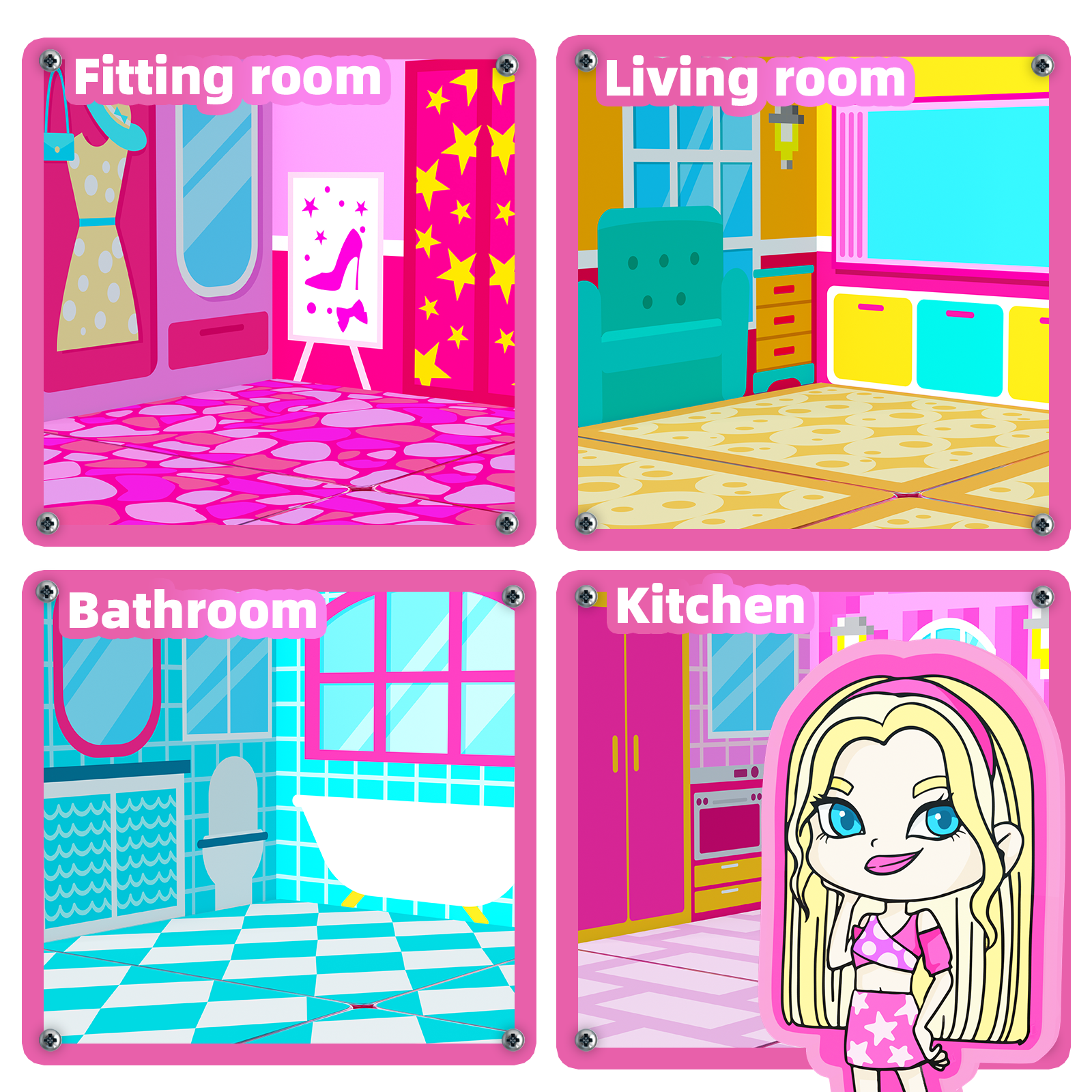 GobiDex Magnetic Tiles (Doll House)