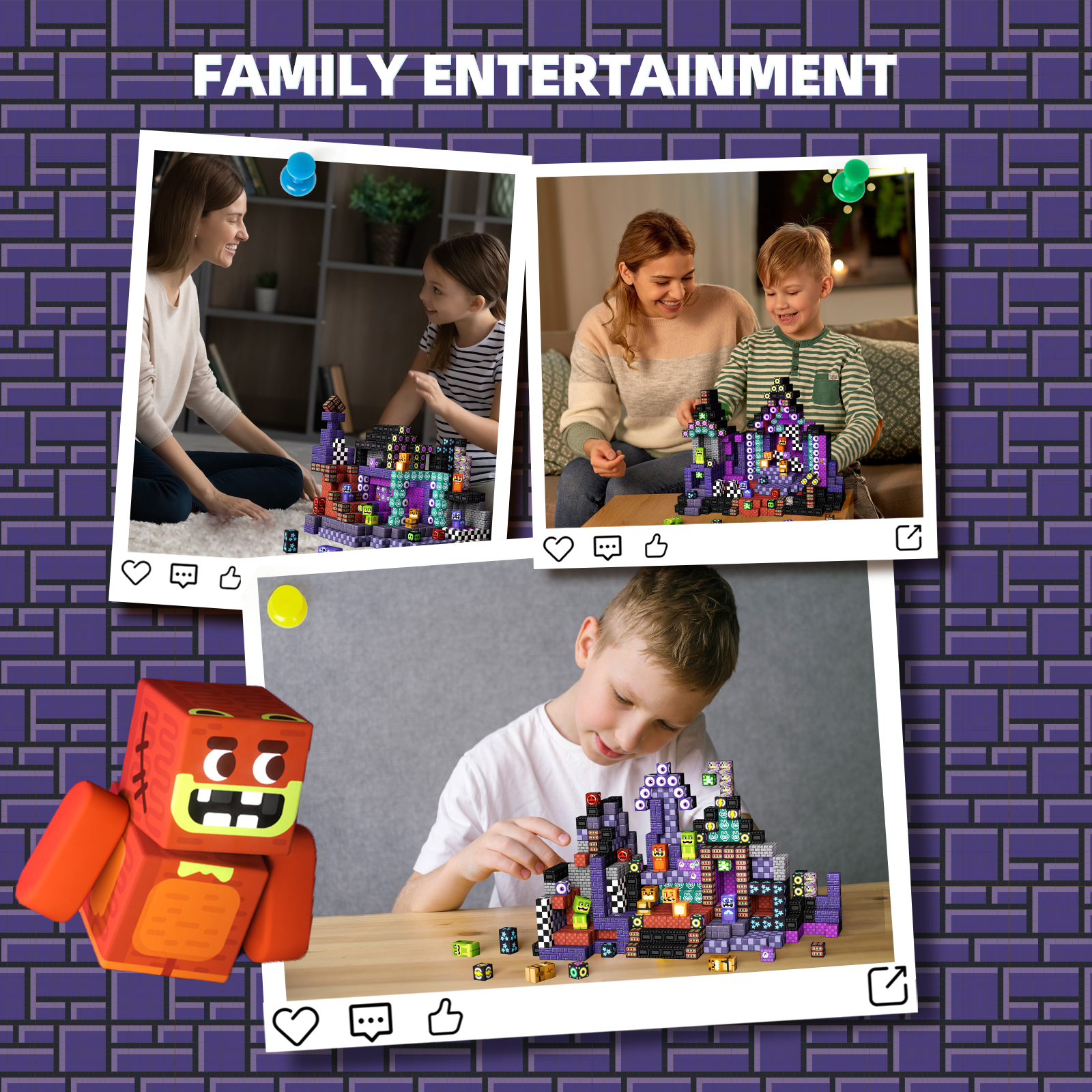 GobiDex Magnetic Building Cubes Mini (Midnight Madness)