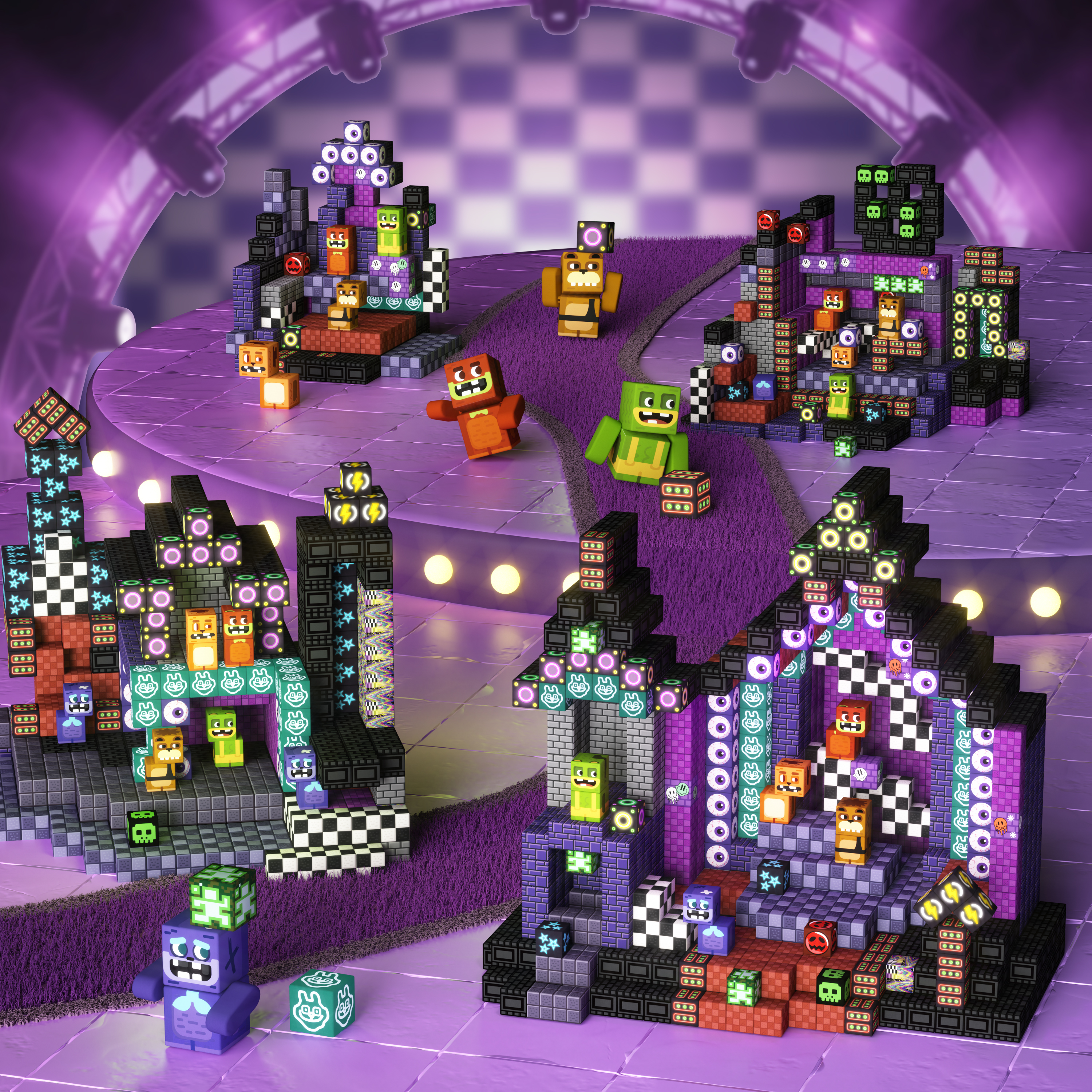 GobiDex Magnetic Building Cubes Mini (Midnight Madness) – GobiDexCubes