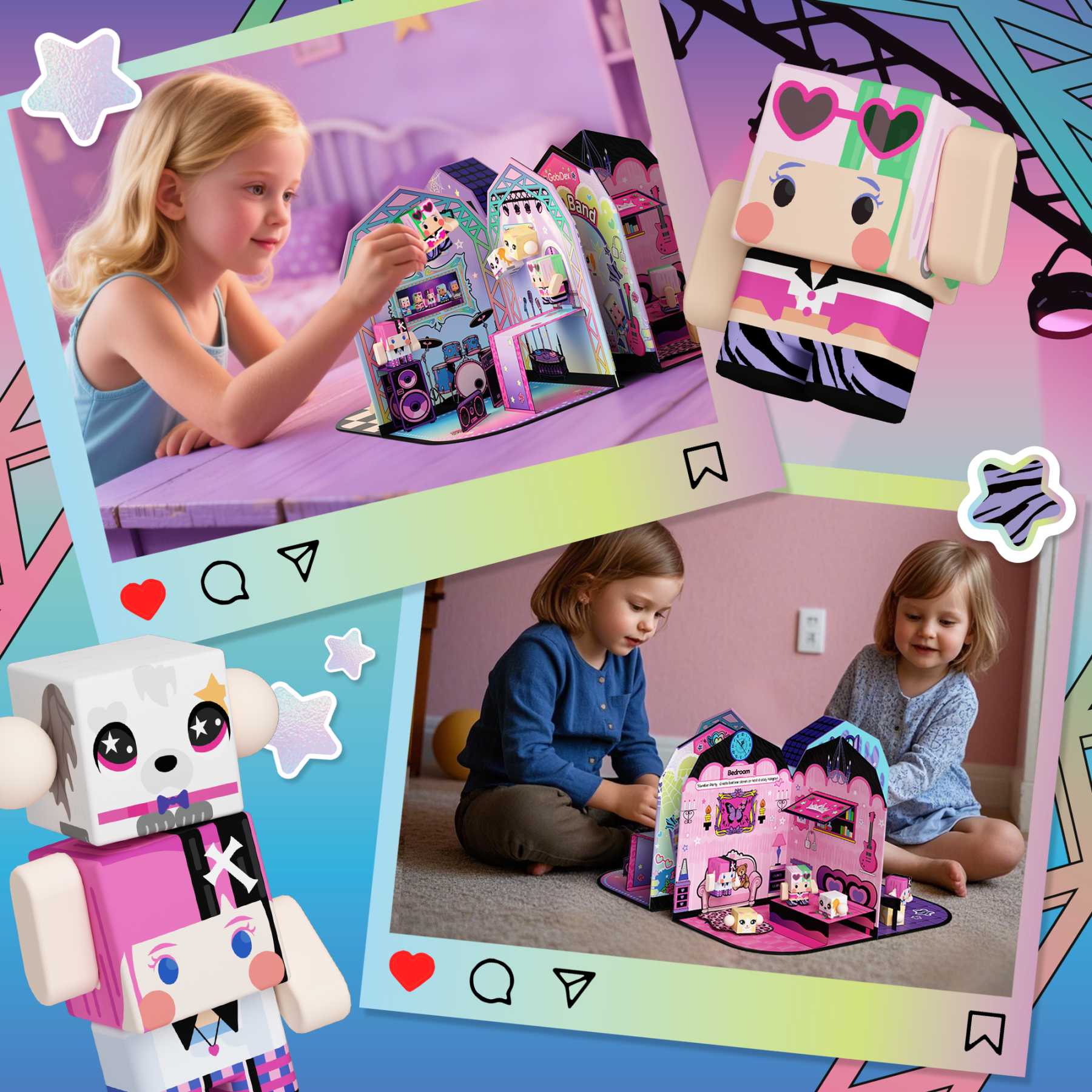 GobiDex Dollhouse Playset (Neon Band)