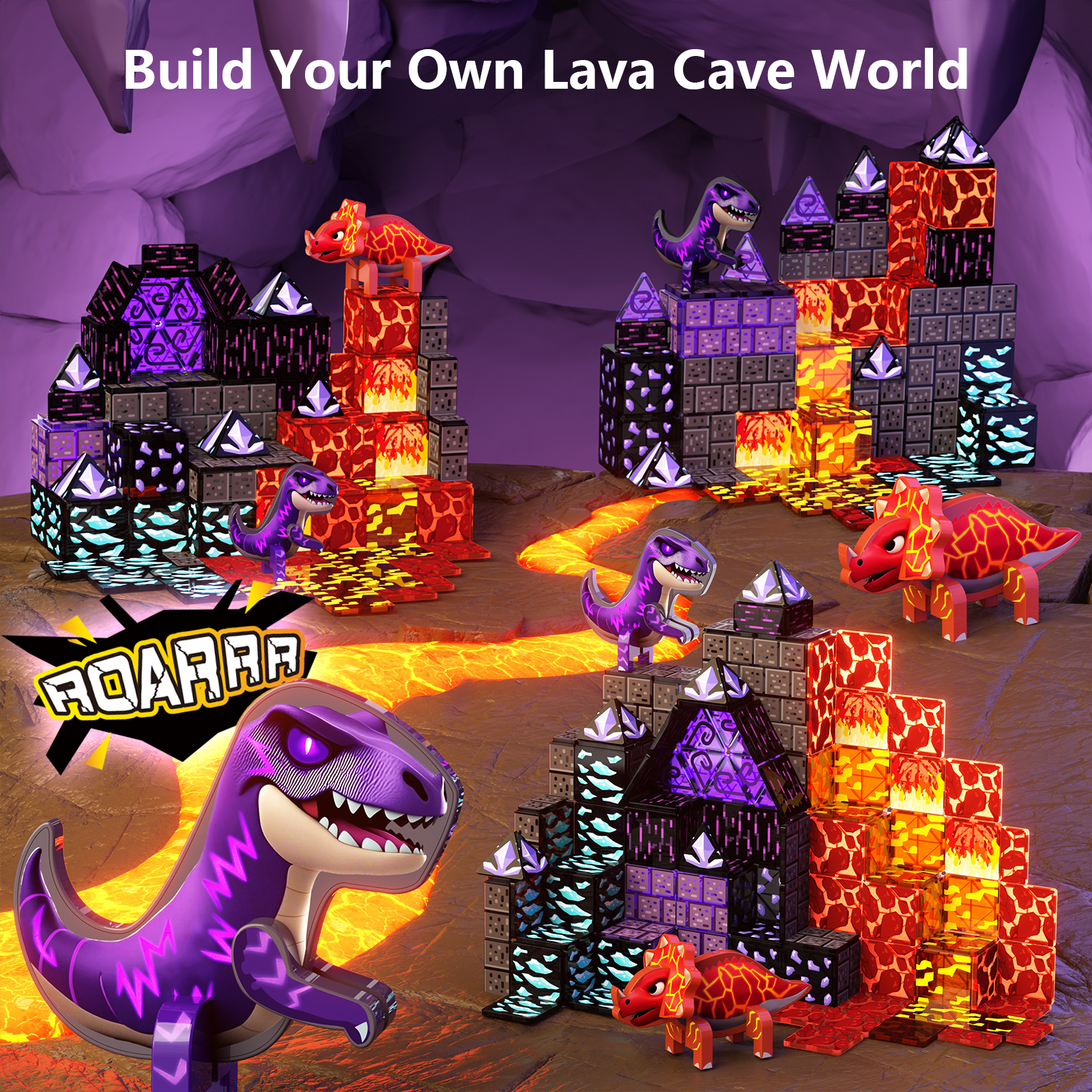 GobiDex Magnetic Tiles (Dinosaur)