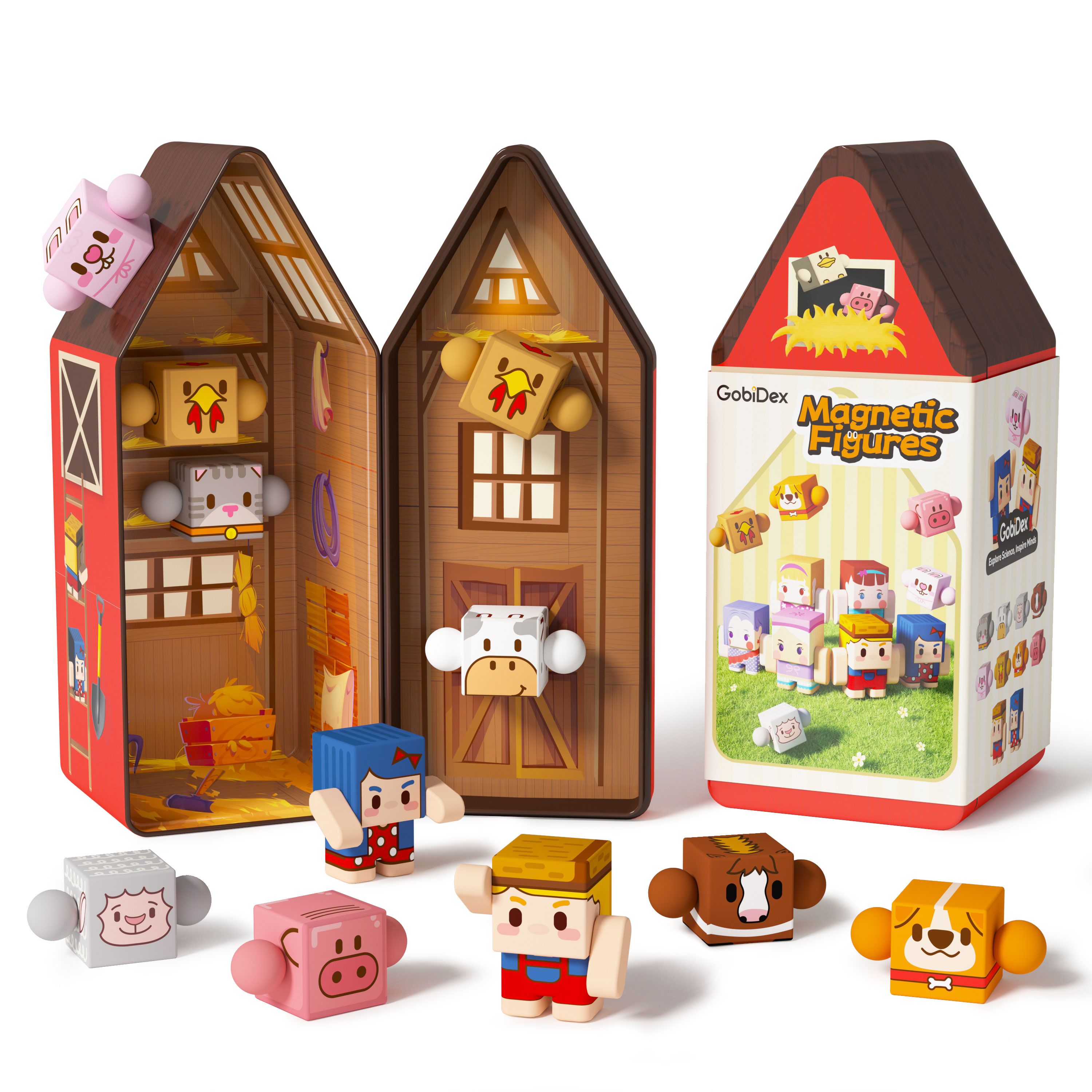 GobiDex Magnetic Figures Set (Farm)
