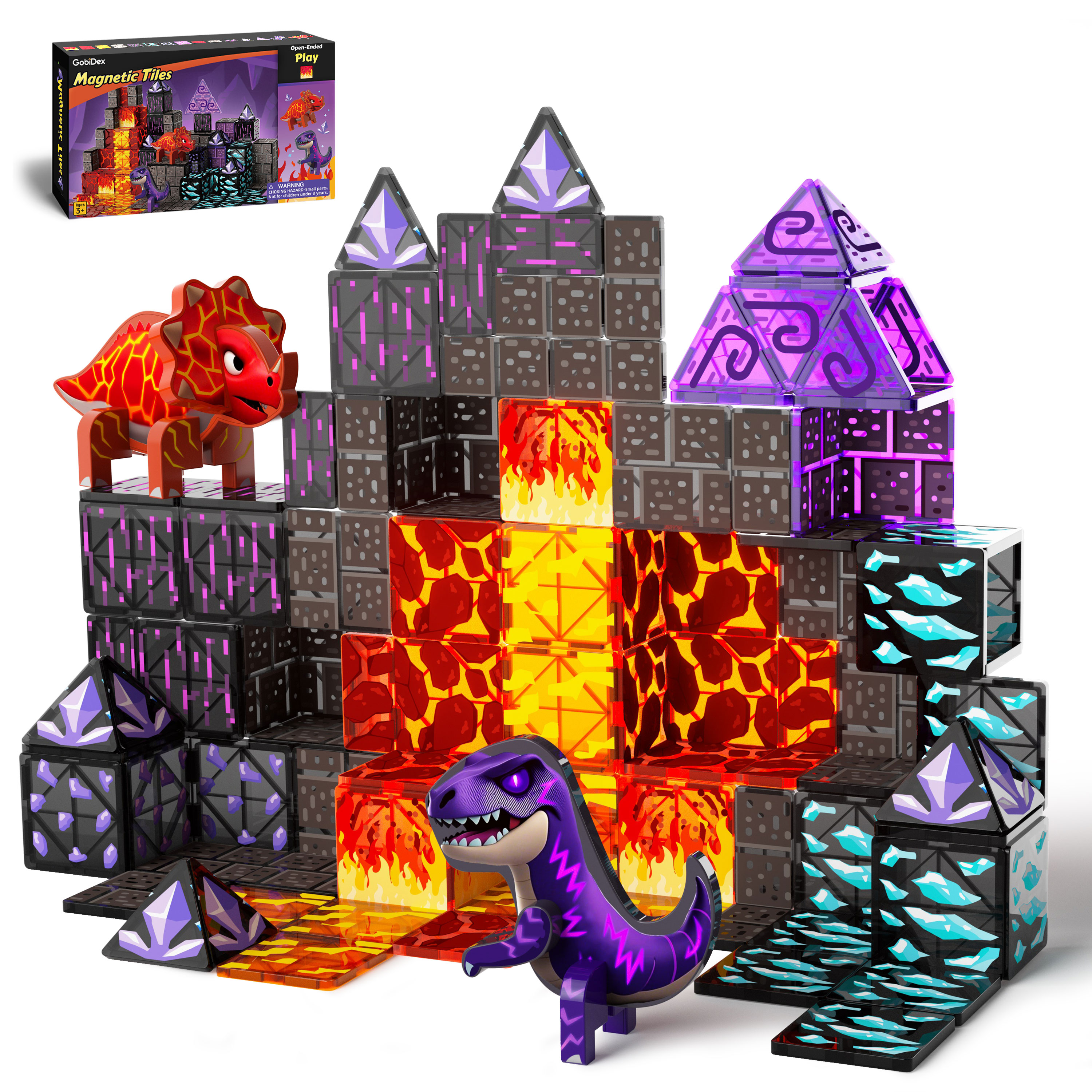 GobiDex Magnetic Tiles (Dinosaur)