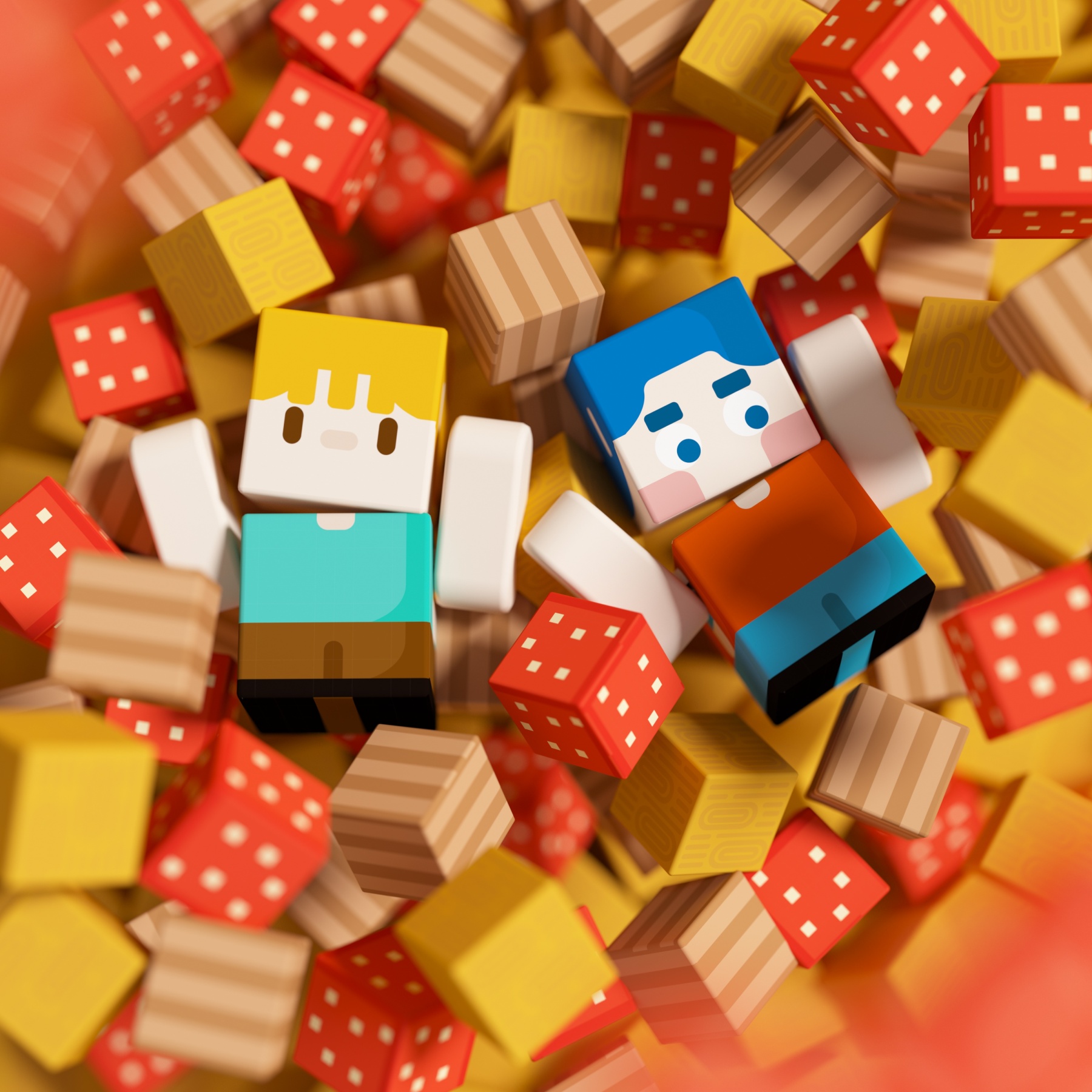 GobiDex Magnetic Building Cubes (Village)