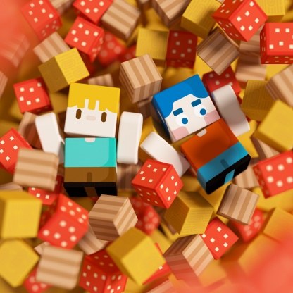 GobiDex Magnetic Building Cubes (Village)