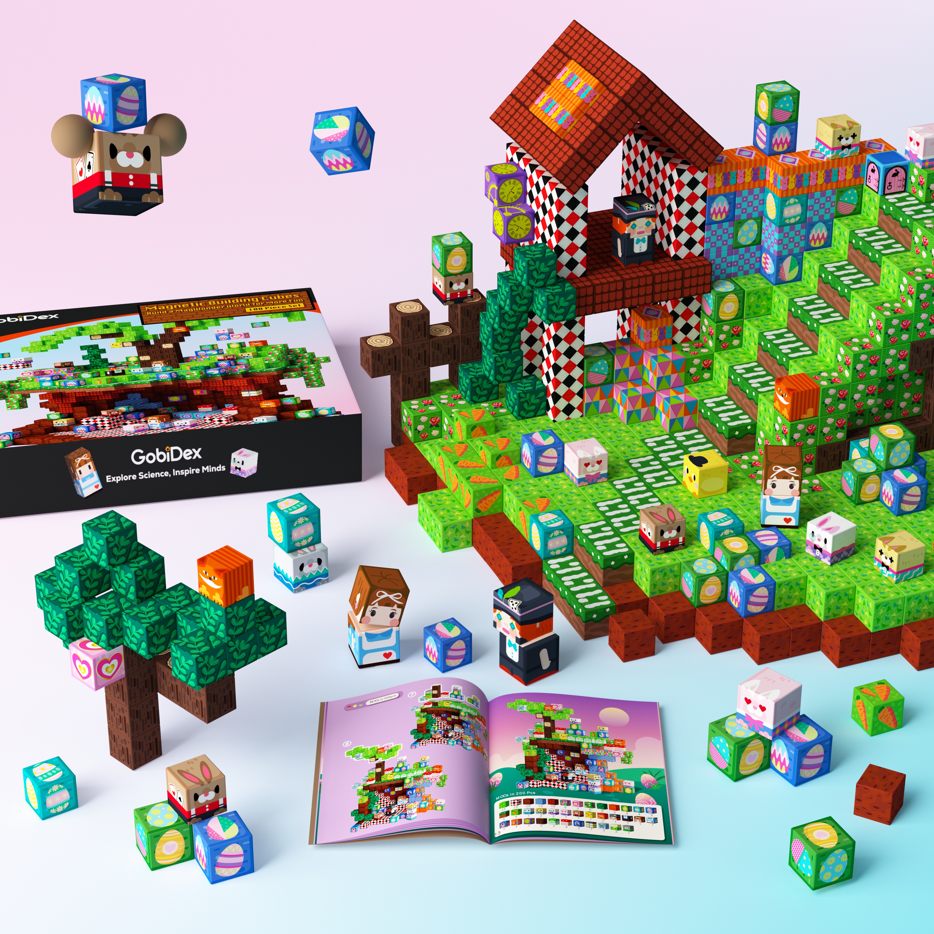 GobiDex Magnetic Building Cubes (Mystic Grove)