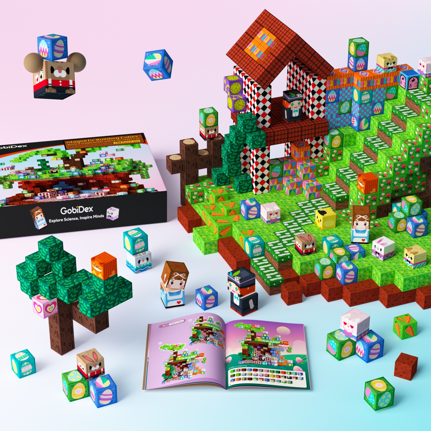 GobiDex Magnetic Building Cubes (Mystic Grove)