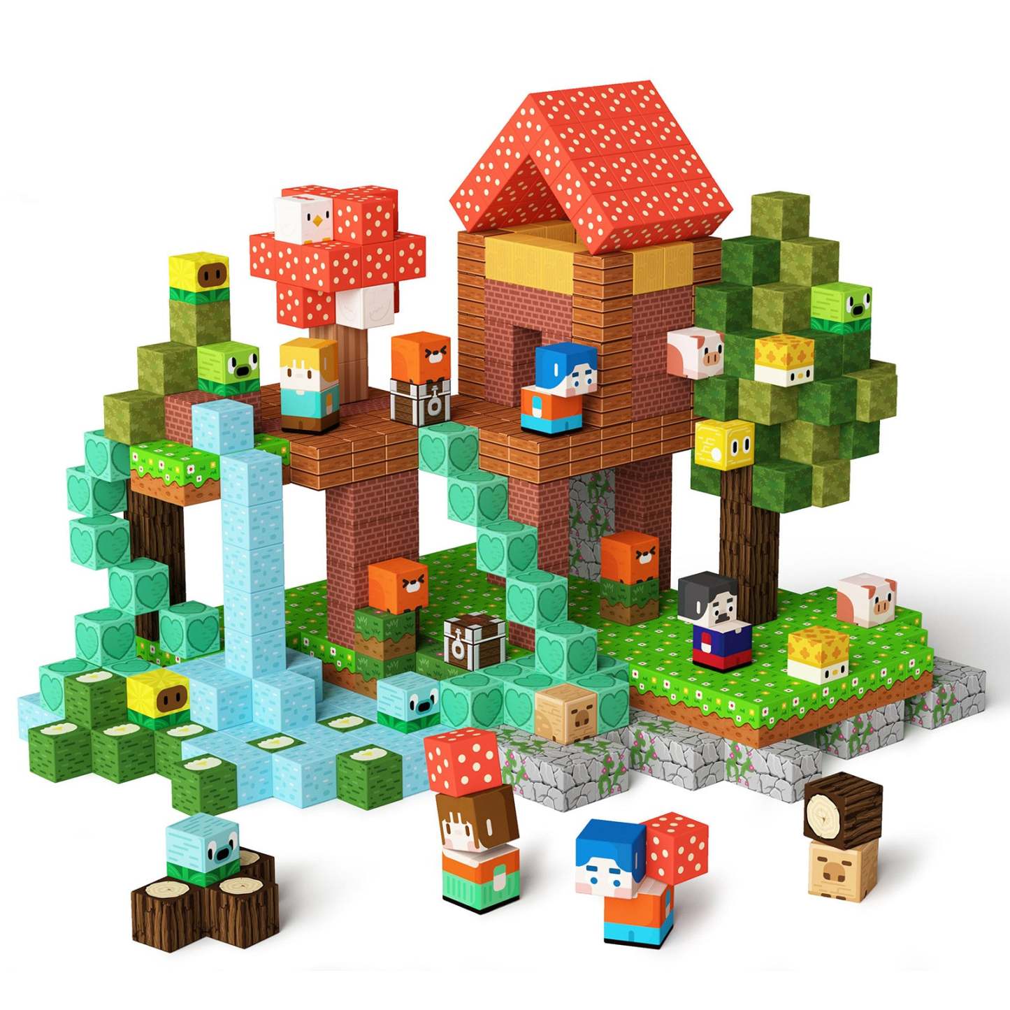 GobiDex Magnetic Building Cubes (Village)