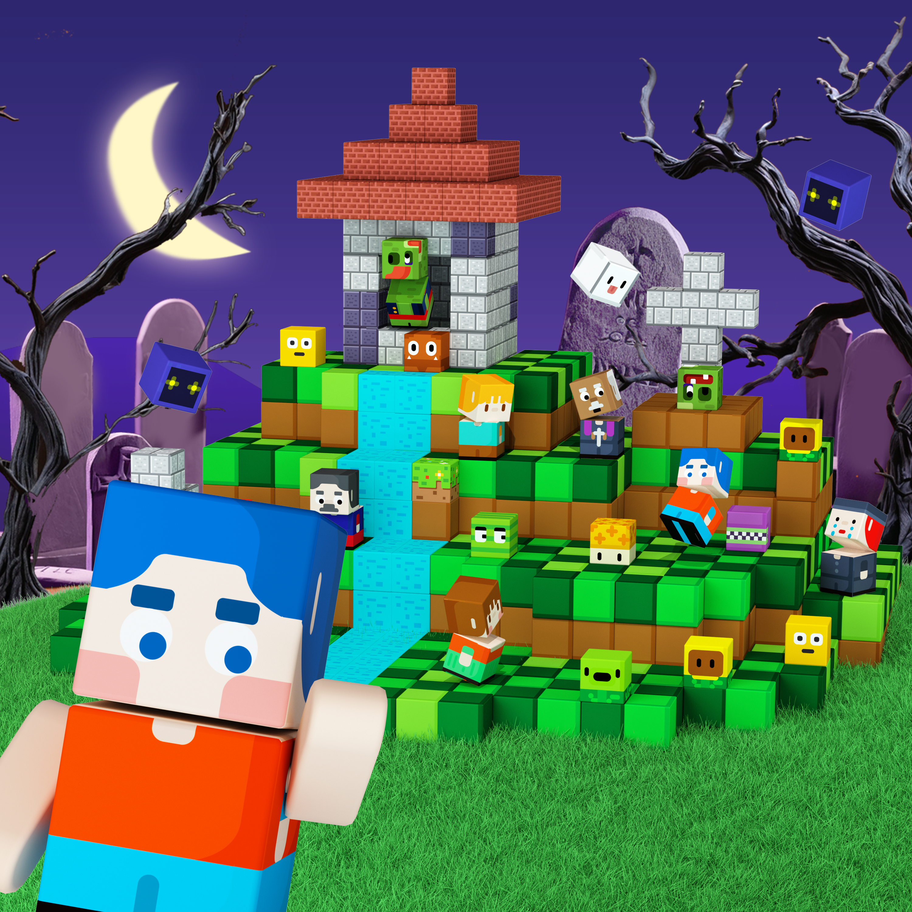 GobiDex Magnetic Building Cubes (ZomBlock)