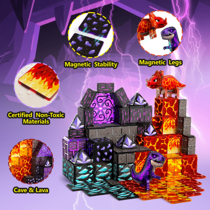 GobiDex Magnetic Tiles (Dinosaur)