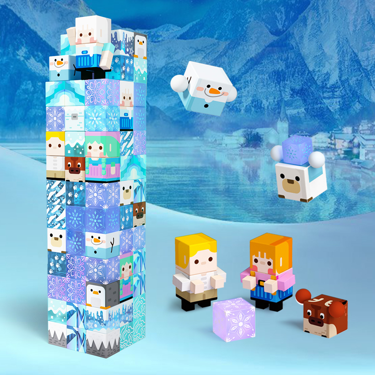 GobiDex Magnetic Building Cubes (Frozen)