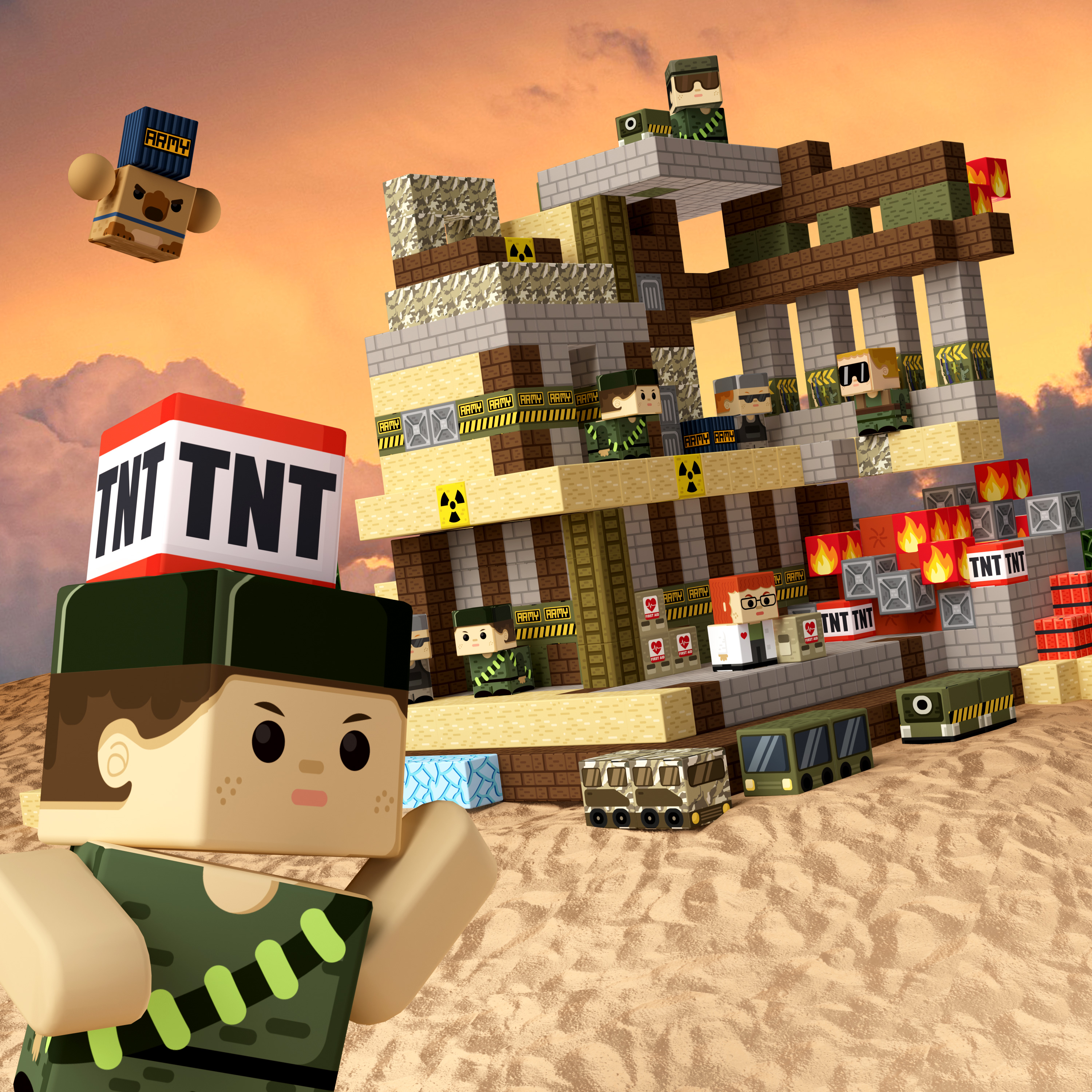 GobiDex Magnetic Building Cubes (Recon Base)