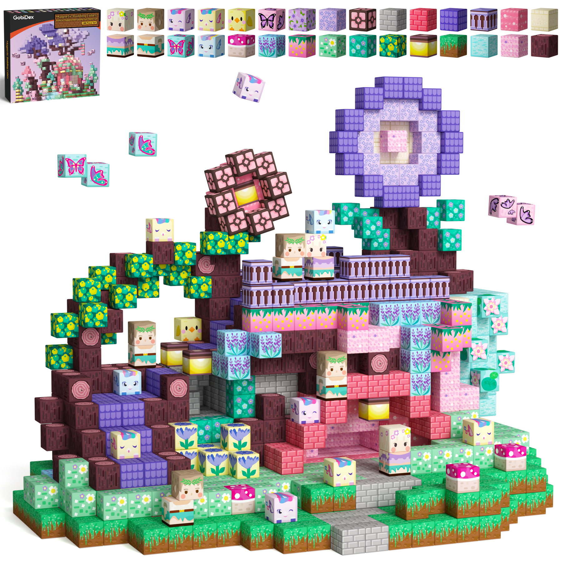 GobiDex Magnetic Building Cubes (Enchanted Wings)