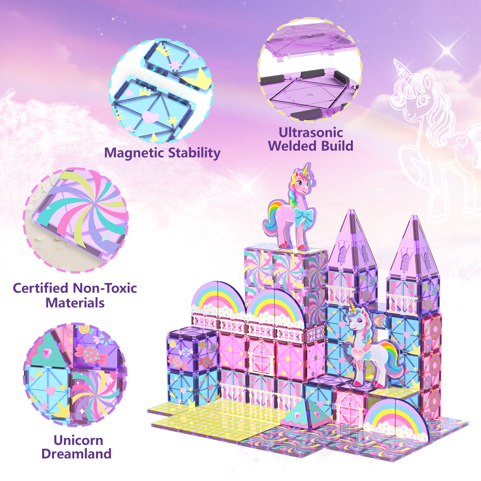 GobiDex Magnetic Tiles (Unicorn)