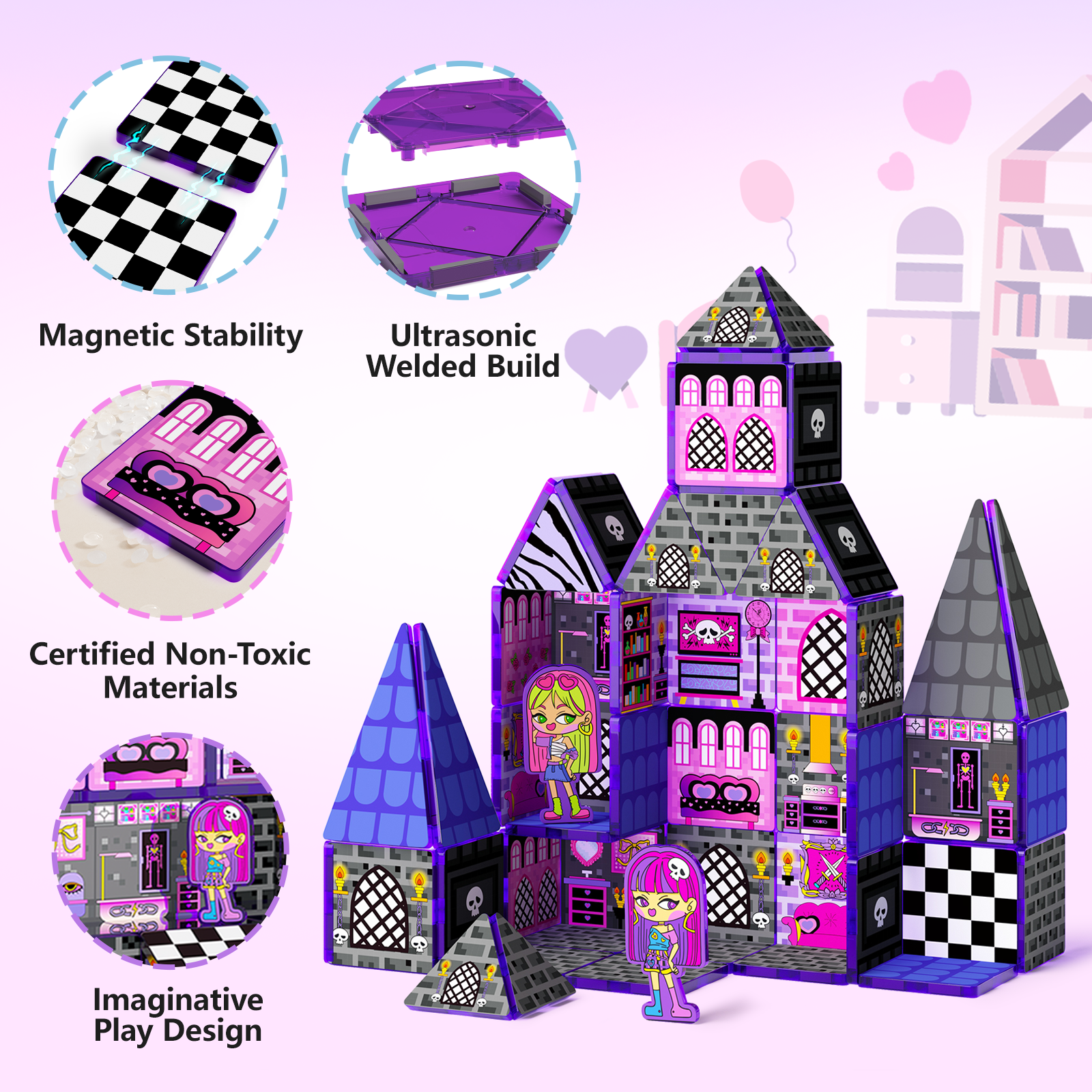 GobiDex Magnetic Tiles (Monster Girls Doll House)