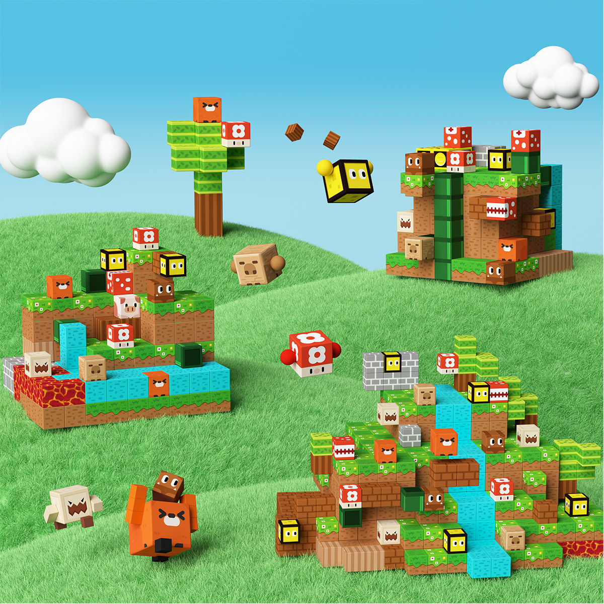 GobiDex Magnetic Building Cubes (Lumberjack)