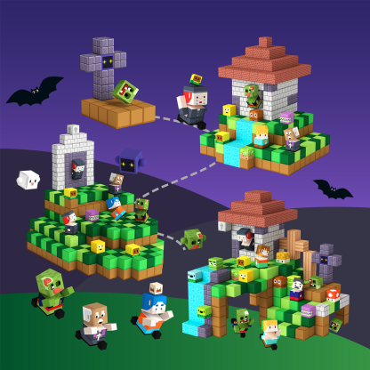 GobiDex Magnetic Building Cubes (ZomBlock)