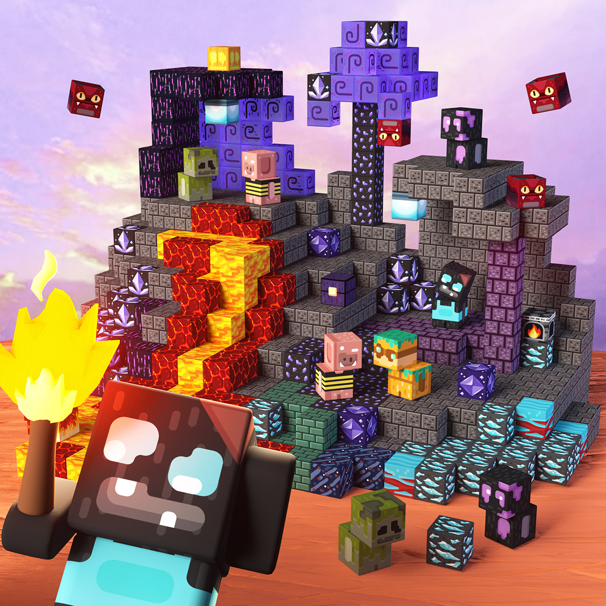 GobiDex Magnetic Building Cubes Mini (Shadow Crypt) – GobiDexCubes