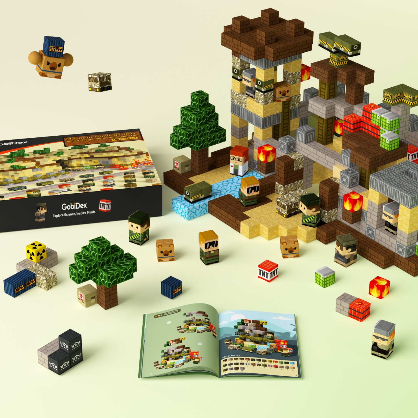 GobiDex Magnetic Building Cubes (Recon Base)