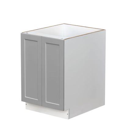 White Shaker Base Cabinet 2-Doors 1-Adjustable Shelf