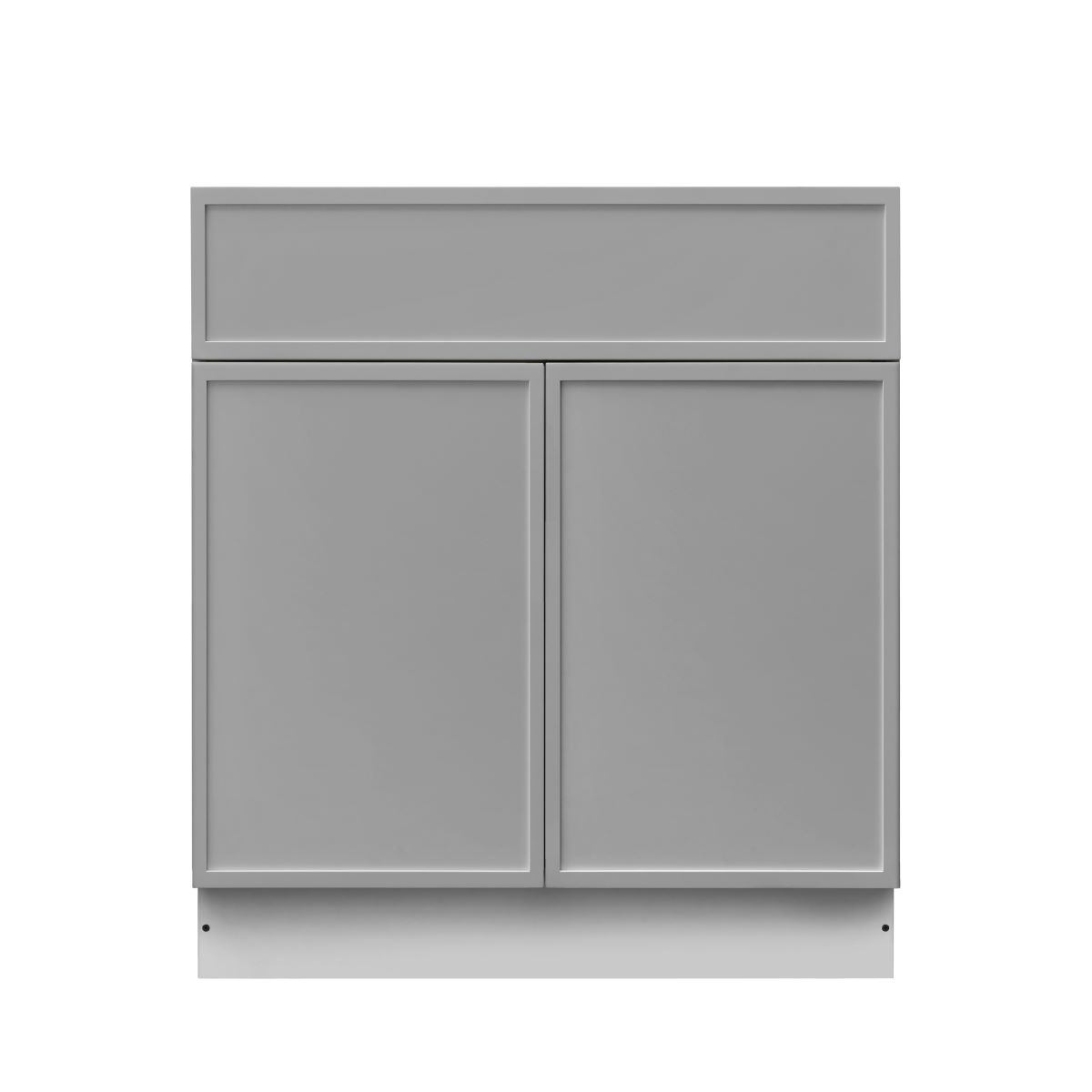 White Shaker Base Cabinet 2-Doors 1-Drawer 1-Adjustable Shelf