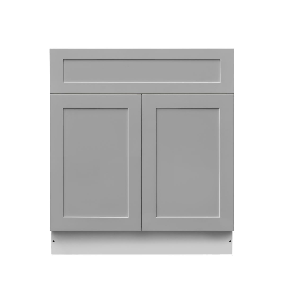White Shaker Base Cabinet 2-Doors 1-Drawer 1-Adjustable Shelf