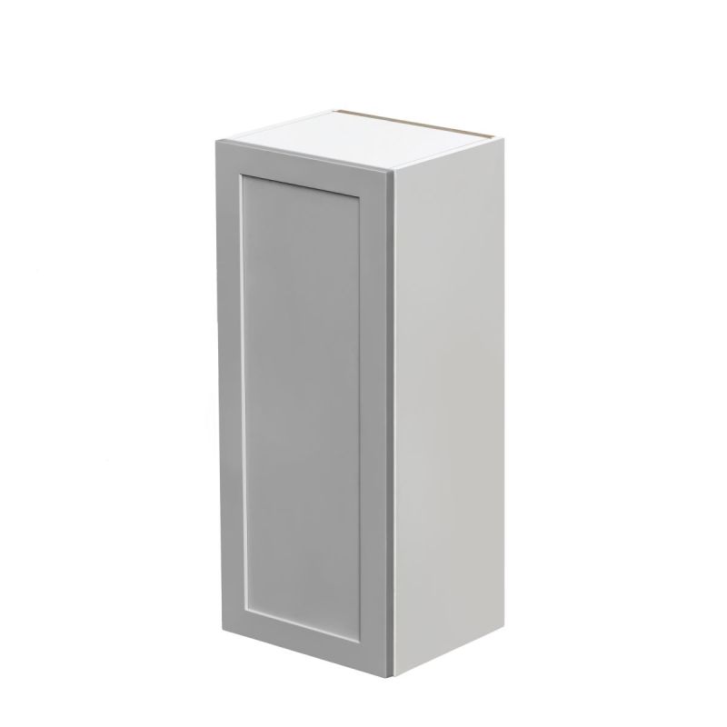 Mallorca Dolphin Gray Shaker - 15"W × 36"H Standard Wall Cabinet